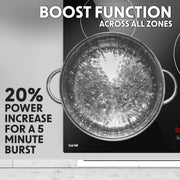 Baridi Integrated Induction Hob with 5 Cooking Zones 90cm 9300W Output Baridi - Dynamic Drive