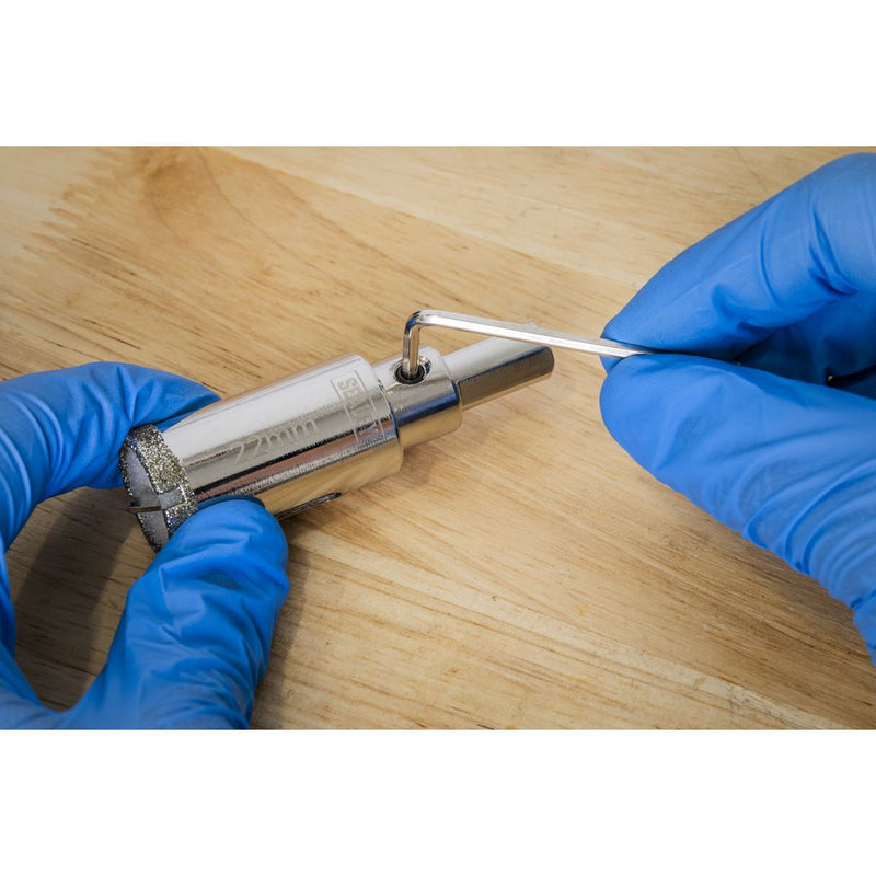 Sealey Electroplated Diamond Hole Saw 22mm DHS22 Sealey - Dynamic Drive