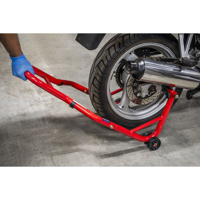 Sealey Universal Rear Paddock Stand with Rubber Supports RPS2KD Sealey - Dynamic Drive