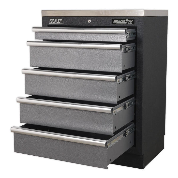 Sealey Modular 5 Drawer Cabinet 680mm APMS59 Sealey - Dynamic Drive
