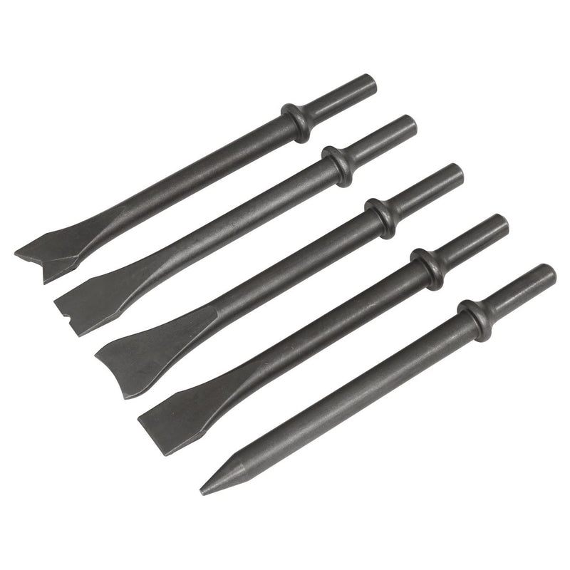 Sealey Air Hammer Chisel Set 170mm 5pc SA11C Sealey - Dynamic Drive
