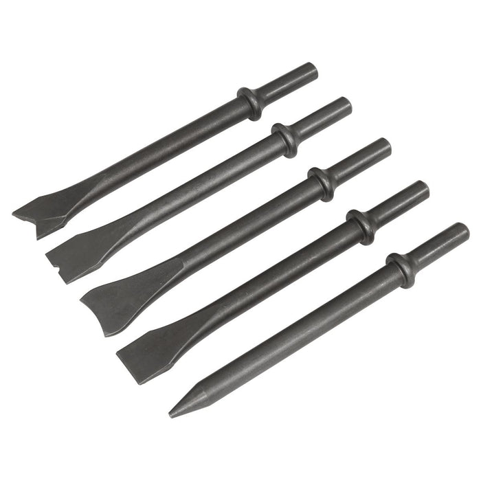 Sealey Air Hammer Chisel Set 170mm 5pc SA11C Sealey - Dynamic Drive