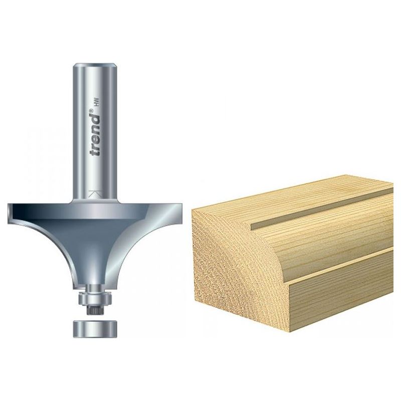 Trend 46/17 x 1/2 TCT Bearing Guided Ovolo & Round Over 19.1mm Radius Trend - Dynamic Drive