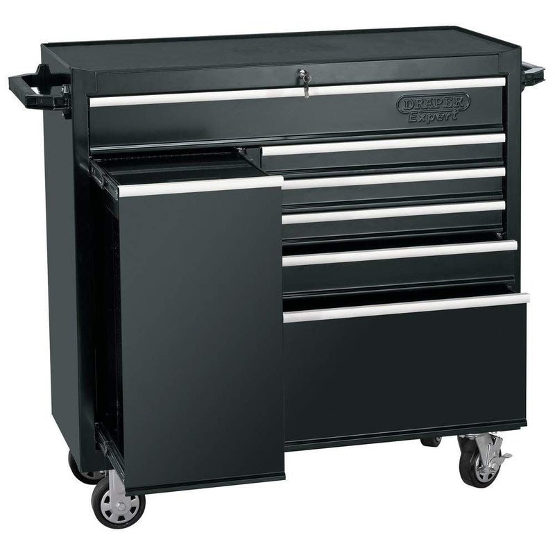 Draper Roller Tool Cabinet, 6 Drawer and Side Locker, 42" 14546 Draper - Dynamic Drive