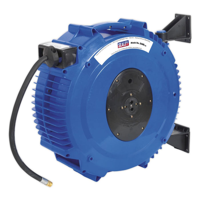 Sealey Retractable Air Hose Reel 20m 10mm ID Rubber Hose SA88 Sealey  - Dynamic Drive