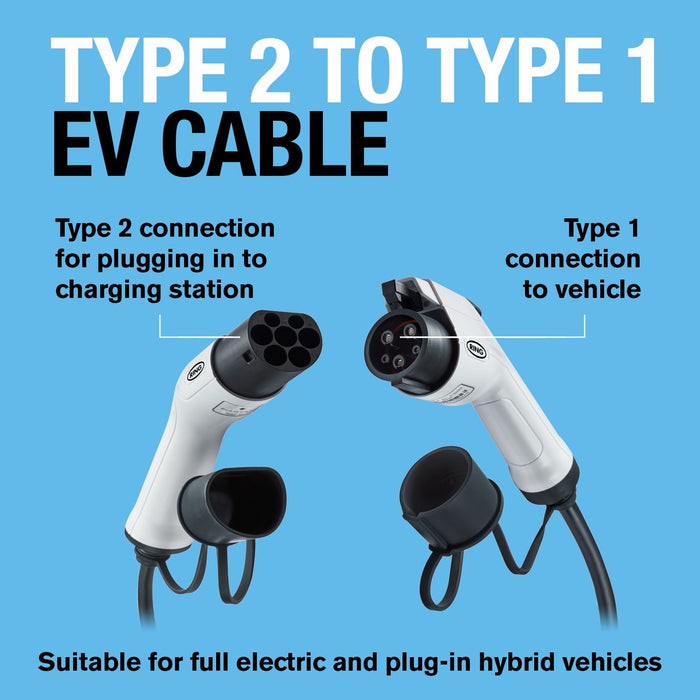 Ring Automotive RCC13205 EV charging cable Type 1 32A 5m Ring Automotive - Dynamic Drive