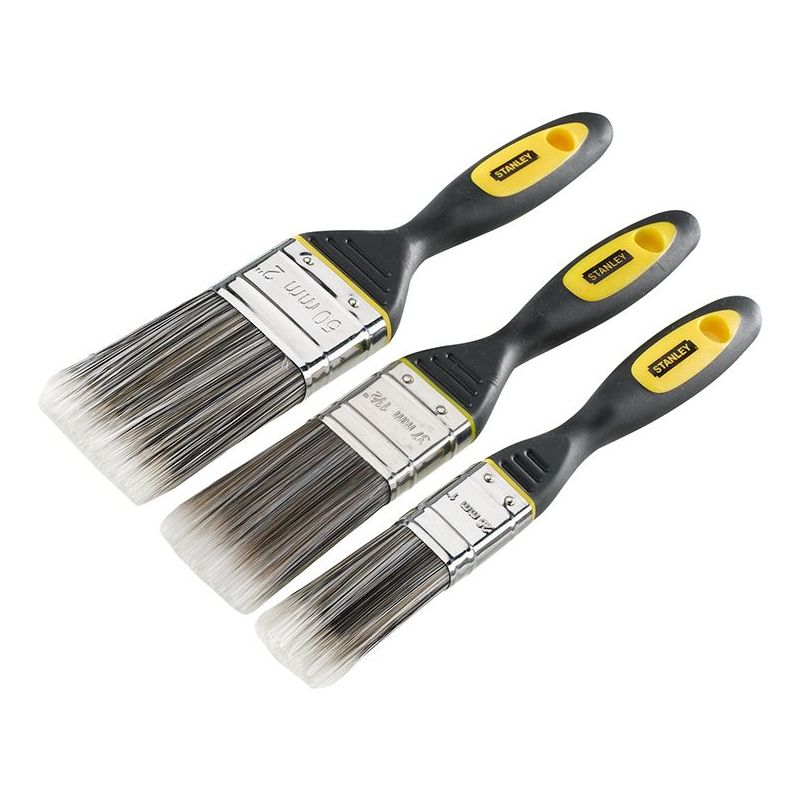 Stanley® Hand Tools DYNAGRIP™ Synthetic Brush Pack Set of 3 25 38 & 50mm STANLEY® Hand Tools - Dynamic Drive
