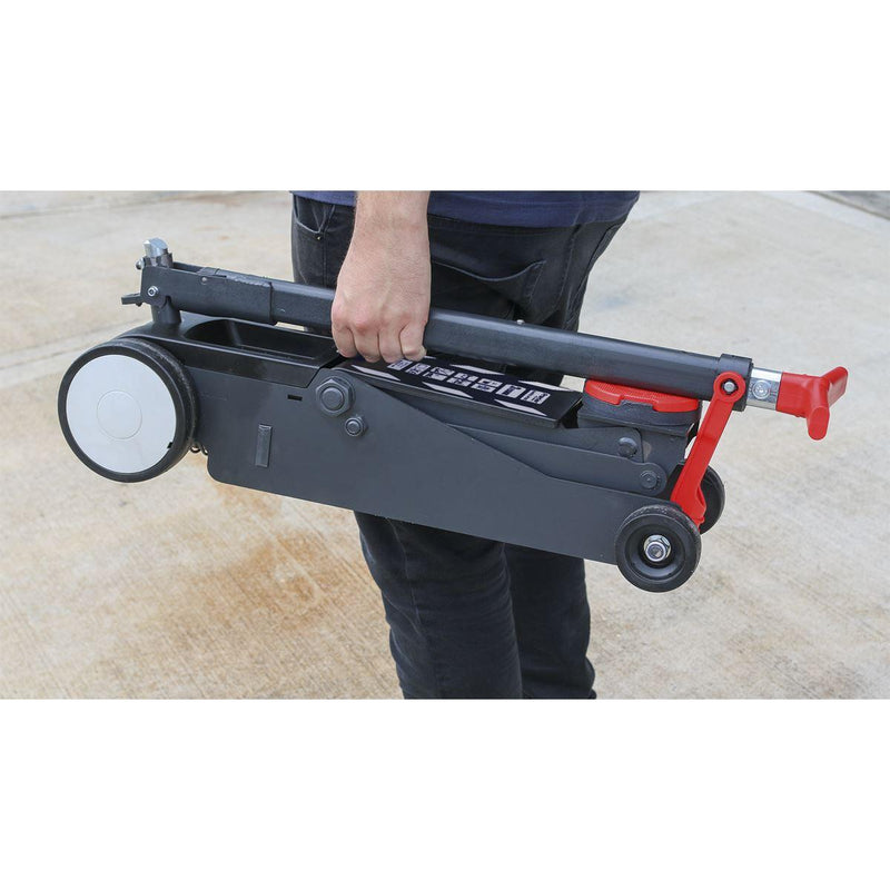 Sealey Premier Trolley Jack 2tonne PFJ200 Sealey - Dynamic Drive