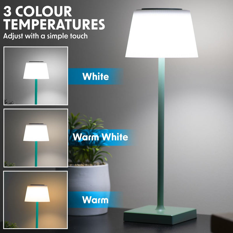 Dellonda Rechargeable Table Lamp for Home Office Restaurant RGB Colours Dellonda - Dynamic Drive
