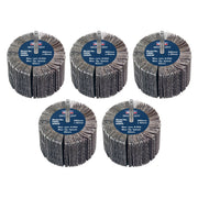 Sealey 80 x 40mm Abrasive Flap Wheel on 6mm Shaft 80Grit - Pack of 5 FW8040805 Sealey - Dynamic Drive