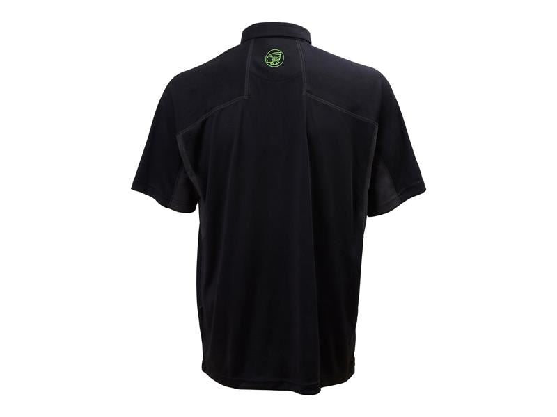 Apache Langley Black Performance Polo Shirt - M (38/40in) Apache - Dynamic Drive