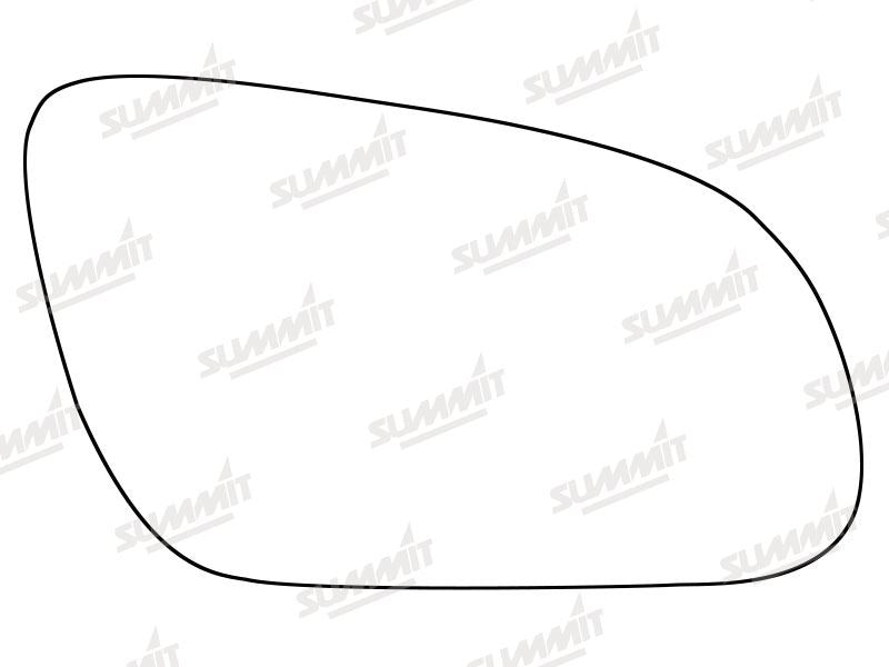 Summit Stick-On Standard Mirror Glass fits Audi A8 02 to 08 RHS Summit - Dynamic Drive