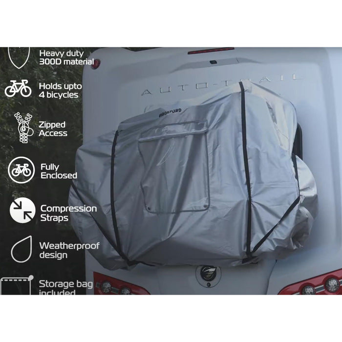 Oxford Aquatex Motorhome Cover Rack 1-2 Bikes Heavy Duty Campervan Caravan NL101 Oxford - Dynamic Drive