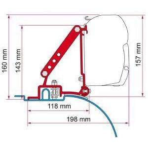 Fiamma F45 Adapter Kit Fiat Ducato Before 06/2006 98655-680 Fiamma - Dynamic Drive
