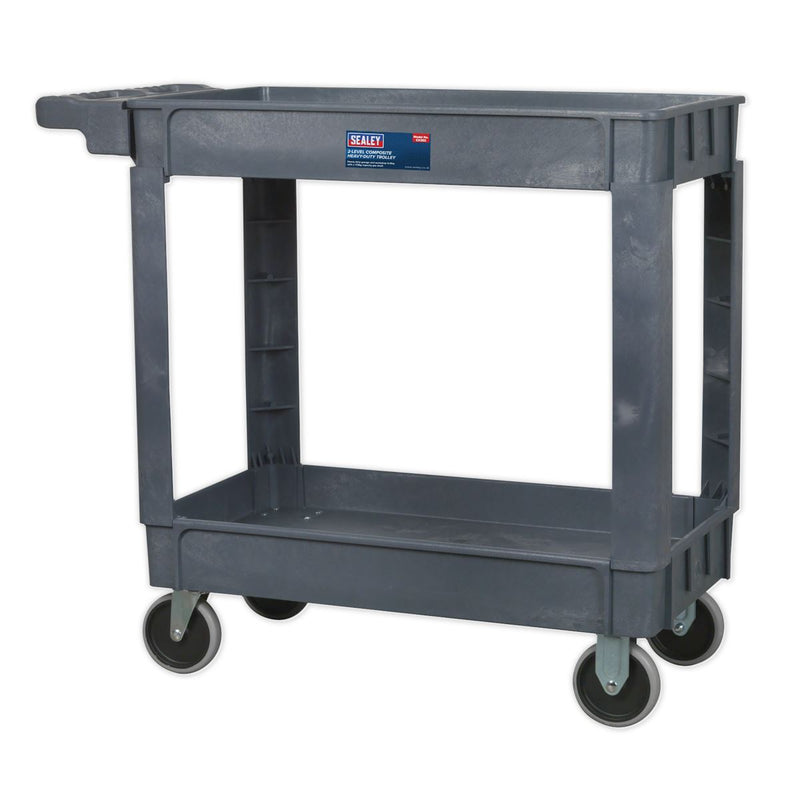 Sealey Trolley 2-Level Composite Heavy-Duty CX202 Sealey - Dynamic Drive