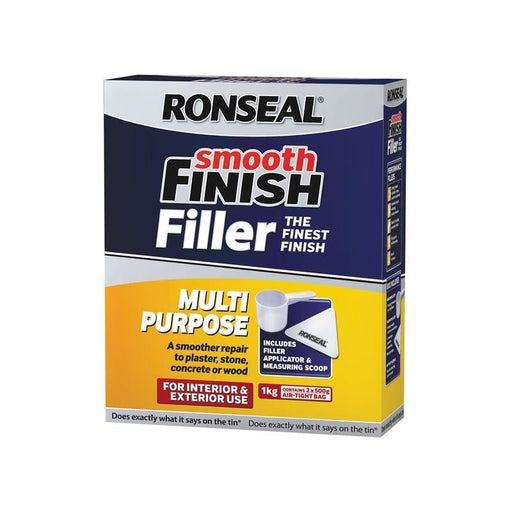 Ronseal Smooth Finish Multipurpose Wall Powder Filler 1kg Ronseal - Dynamic Drive
