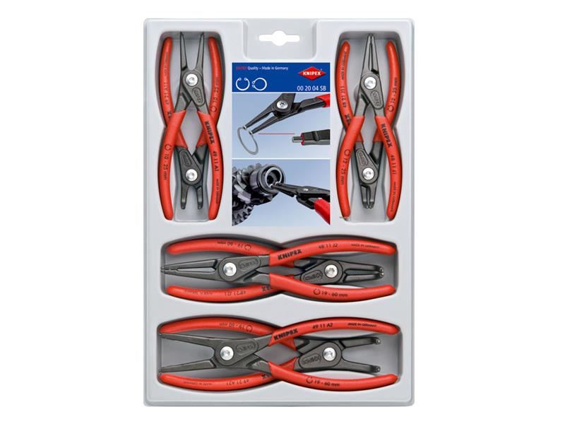 Knipex Precision Circlip Plier Set, 8 Piece Knipex - Dynamic Drive