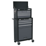 Sealey Topchest & Rollcab Combo 13 Drawer - Black/Grey AP2513B Sealey  - Dynamic Drive