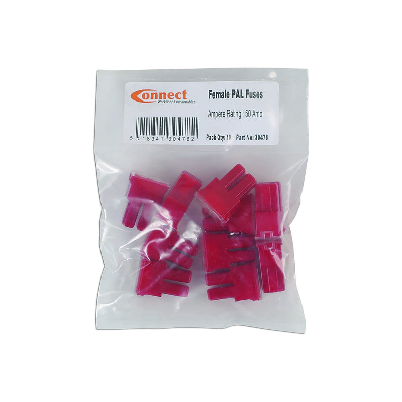 Connect Female PAL Fuses 50A 10pc 30478 Tool Connection - Dynamic Drive