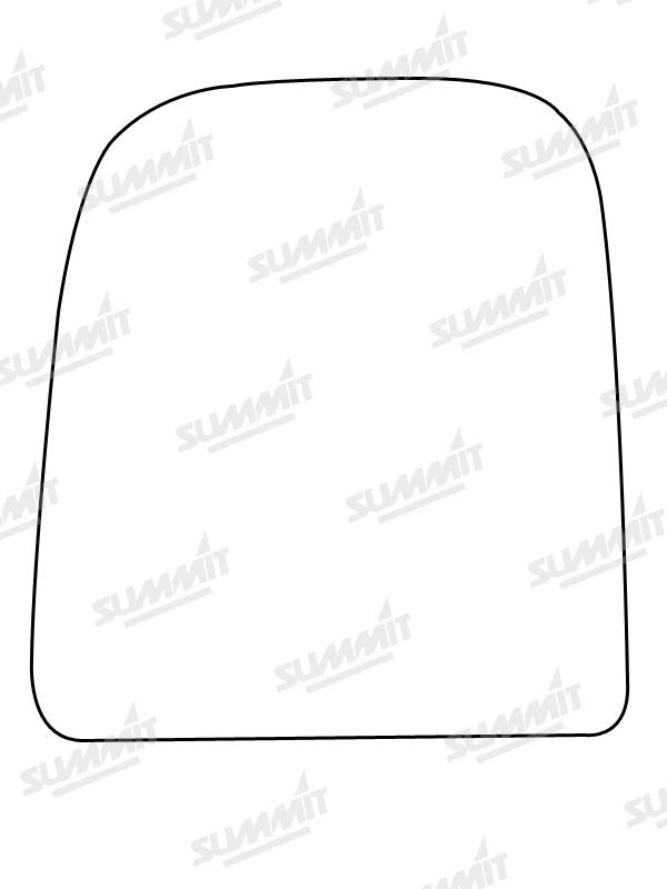 Summit Stick-On Commercial Mirror Glass fits Iveco Daily LHS Summit - Dynamic Drive