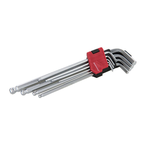 Silverline Expert Hex Key Ball End Set 9pce 1.5 - 10mm Silverline - Dynamic Drive