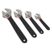 Sealey Adjustable Wrench Set 4pc Ni-Fe Finish AK9935 Sealey - Dynamic Drive