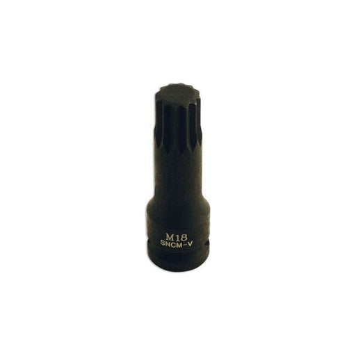 Laser Spline Socket Bit 1/2"D M18 5063 Laser - Dynamic Drive