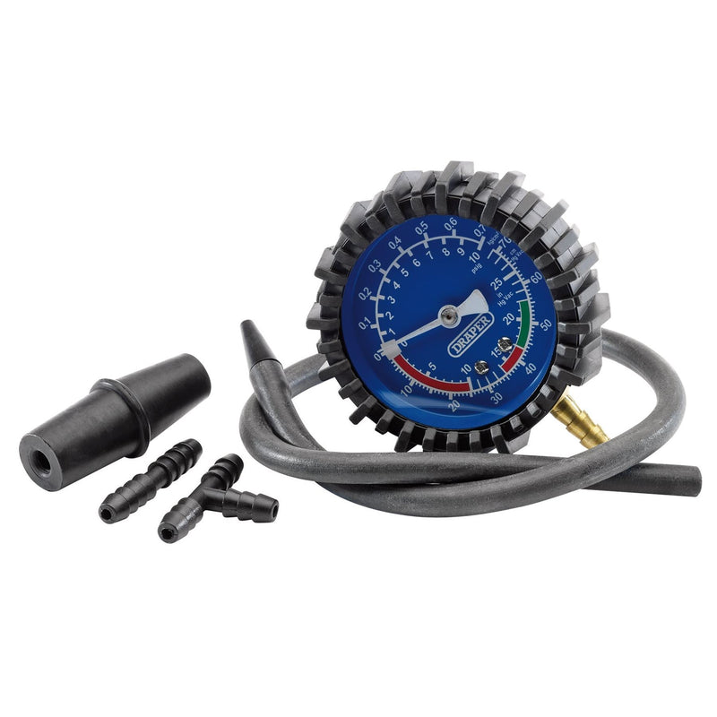 Draper Vacuum and Pressure Test Kit (5 Piece) 35881 Draper - Dynamic Drive