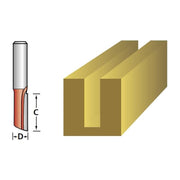 Faithfull Router Bit TCT Single Flute 3.2 x 10mm 1/4in Shank Faithfull - Dynamic Drive