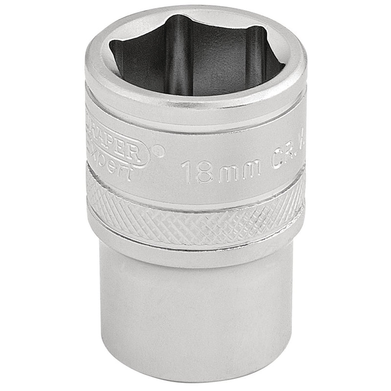 Draper 6 Point Metric Socket, 1/2" Sq. Dr., 18mm 16608 Draper - Dynamic Drive