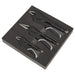 Sealey Premier Black 3pc Quick Release Locking Plier Sets Mole Grips Pliers Sealey  - Dynamic Drive