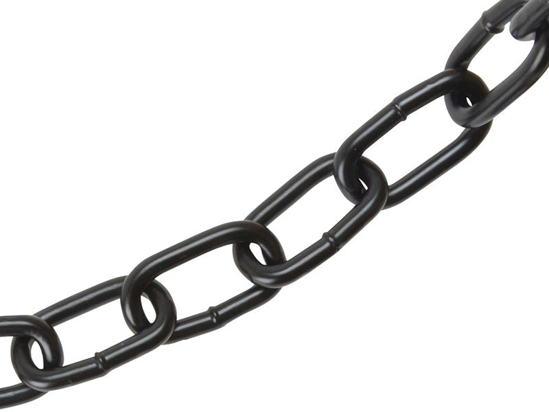 Faithfull Black Japanned Chain 5mm x 10m Box - Max. Load 160kg Faithfull - Dynamic Drive