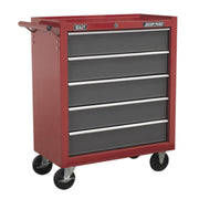 Sealey Topchest & Rollcab Combination 14 Drawer with Ball-Bearing Slides Red/Gre Sealey - Dynamic Drive