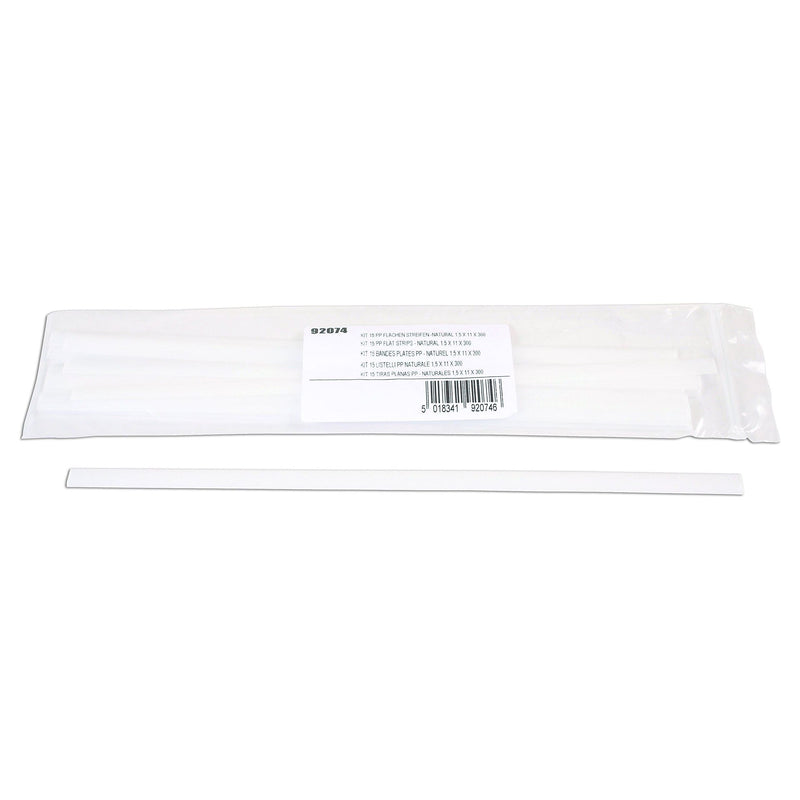 Power-Tec PP Flat Natural Strips 11mm 15pc 92074 Power-Tec - Dynamic Drive