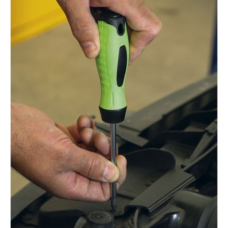 Sealey Screwdriver Set 8pc Hi-Vis Green HV001 Sealey - Dynamic Drive