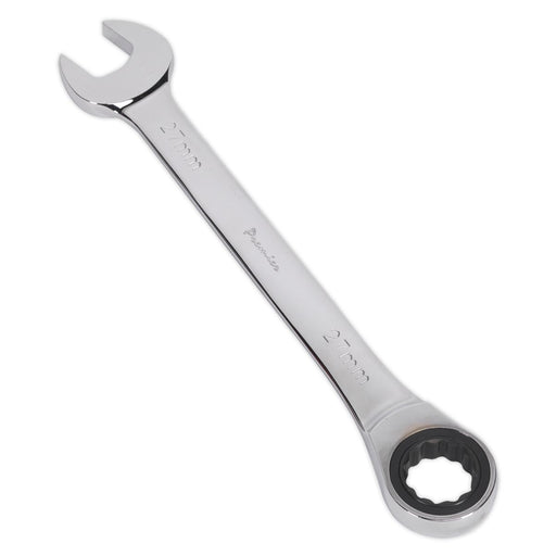 Sealey Ratchet Combination Spanner 27mm RCW27 Sealey - Dynamic Drive