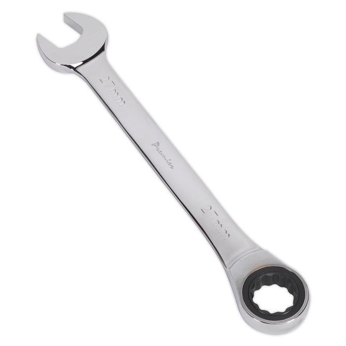Sealey Ratchet Combination Spanner 27mm RCW27 Sealey - Dynamic Drive