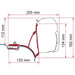 Fiamma VW T5/T6 Transporter Brackets for F45 Awning RHD - Deep Black Fiamma - Dynamic Drive