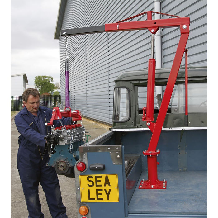 Sealey Static Mounted Crane 750kg SSC750 Sealey - Dynamic Drive