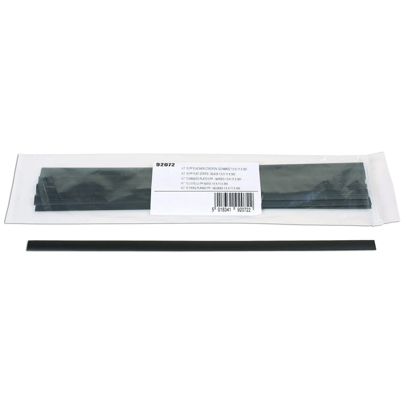 Power-Tec PP Flat Black Strips 11mm 15pc 92072 Power-Tec - Dynamic Drive