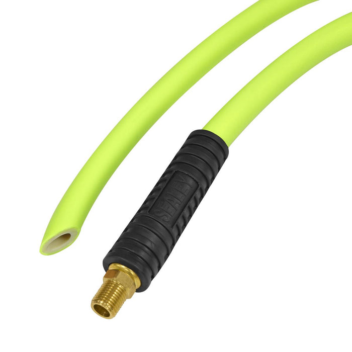 Sealey High-Visibility Hybrid Air Hose with 1/4"BSP Unions 10m x 8mm AHHC10G Sealey - Dynamic Drive