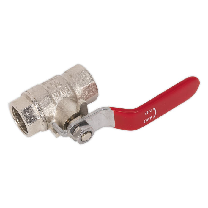 Sealey Lever Ball Valve 3/8"BSP (F) x 3/8"BSP (F) SA907 Sealey - Dynamic Drive