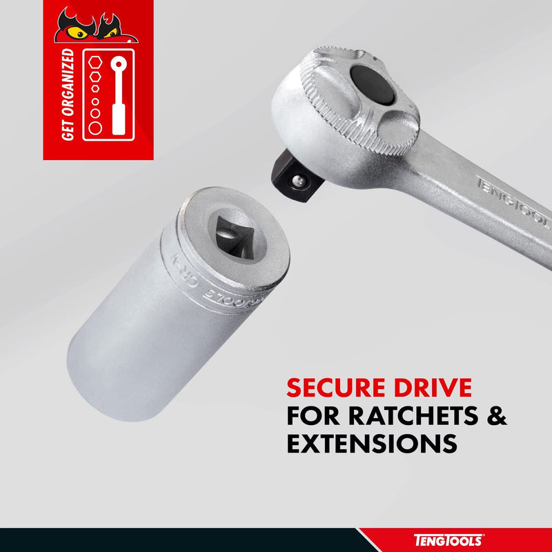 Teng Tools 1/2" Deep Socket 6 pt Metric 13mm Teng Tools - Dynamic Drive