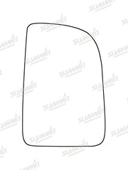Summit Heated Base Plate With Commercial Mirror Glass fits Mercedes Sprinter 18 on RHS (Suitable for short arm mirrors) Summit - Dynamic Drive
