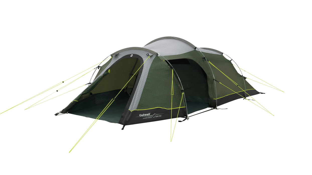 Outwell Earth 3 Plus Tunnel Tent 3 Berth Outwell - Dynamic Drive