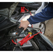 Sealey Booster Cables Car Van Jump Leads 3m 400Amp Surge Protection LED Display Sealey  - Dynamic Drive