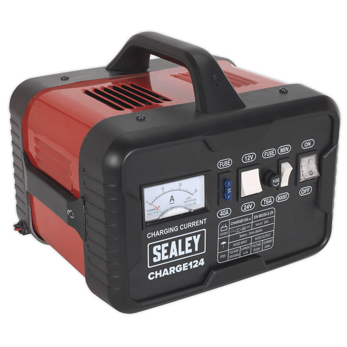 Sealey Battery Charger 28Amp 12/24V 230V CHARGE124 Sealey - Dynamic Drive