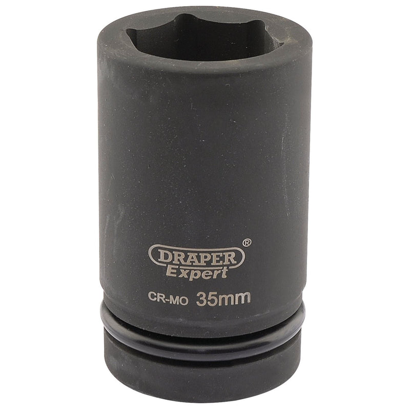 Draper Expert HI-TORQ 6 Point Deep Impact Socket, 1" Sq. Dr., 35mm Draper - Dynamic Drive