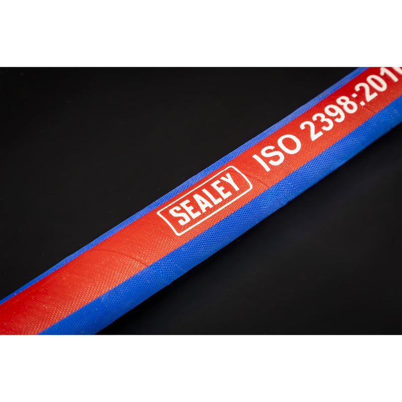 Sealey Extra-Heavy-Duty Air Hose with 1/2"BSP Unions 5m x 13mm AH5R/12 Sealey - Dynamic Drive