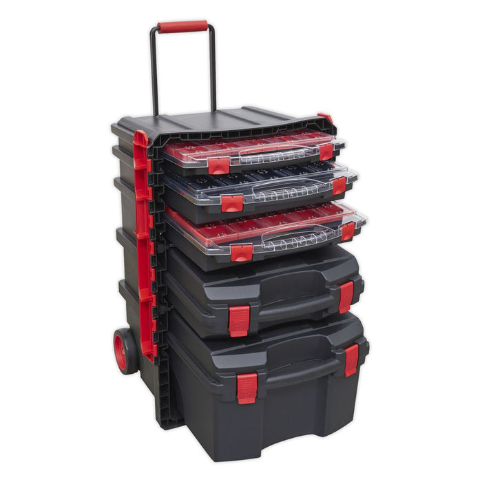 Sealey Professional Trail Box with 5 Tool Storage Cases AP860 Sealey  - Dynamic Drive